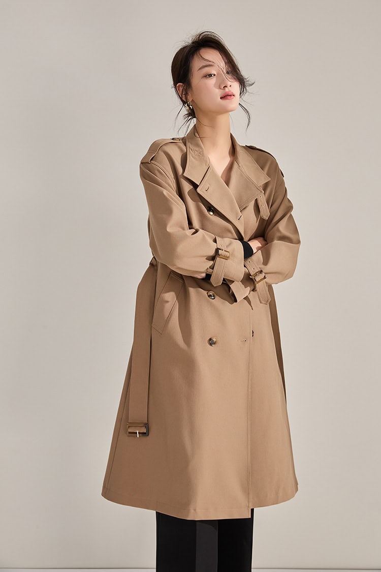 Manteau coupe-vent mi-longue double boutonnage 18213 demo 019