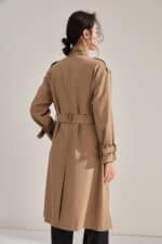 Manteau coupe-vent mi-longue double boutonnage 18213 demo 021