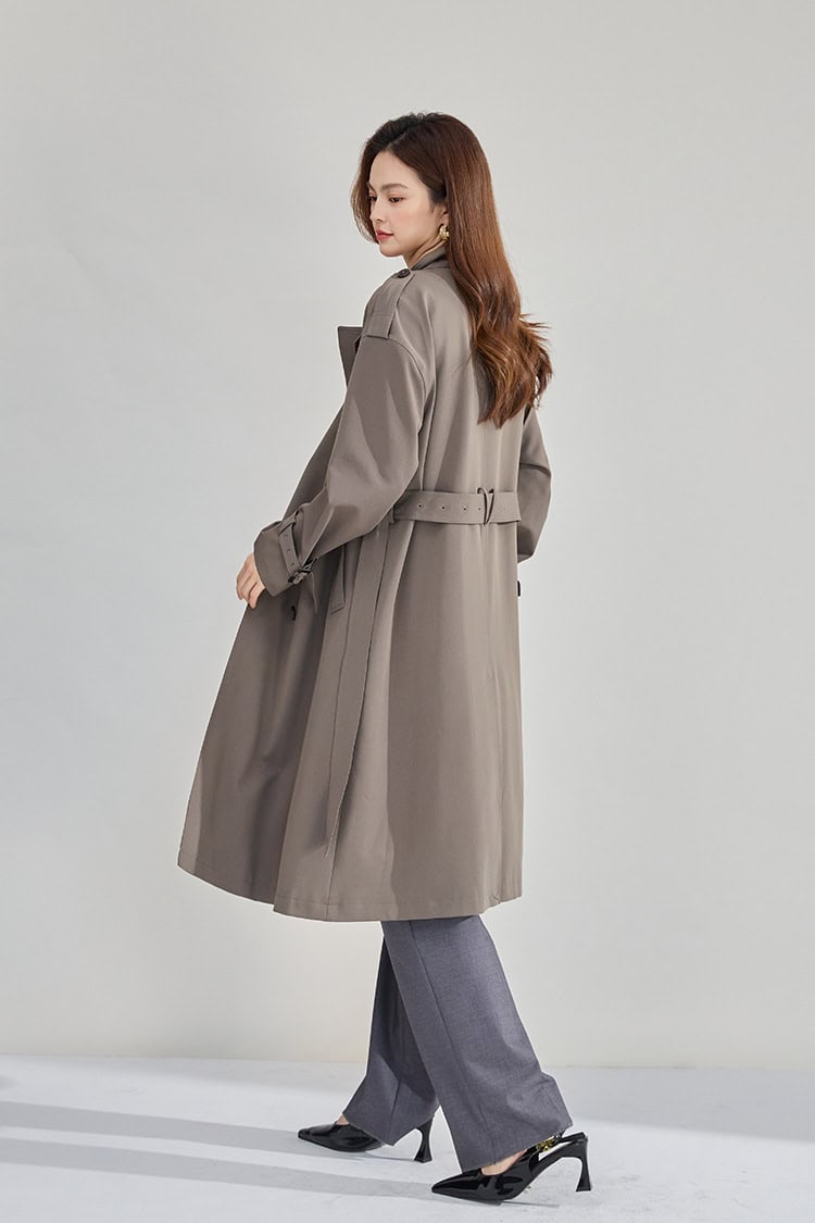 Manteau coupe-vent mi-longue double boutonnage 18213 demo 027
