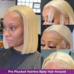 Perruque Lace Front Wig 13x4, blond clair LS-DF001-3