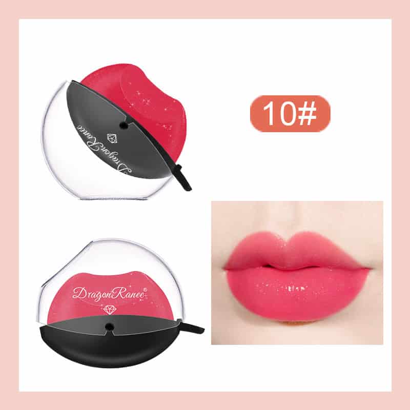 Rouge à lèvres nacré en forme de lèvre paresseuse DR-10