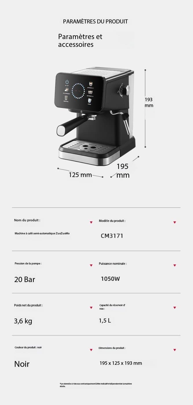 CM3171 Semi-automatic espresso machine. DEMO 013