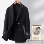 Men's 100% wool winter coat, double-sided collar SJ88991-03