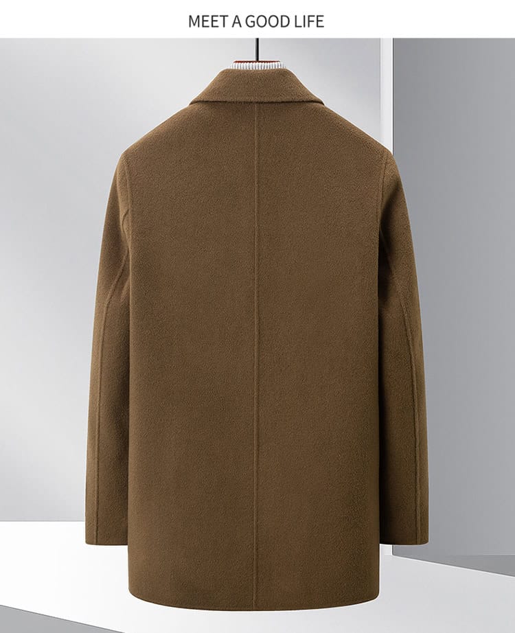 Manteau d'hiver laine homme, 100 % laine, col double face SJ88991 demo 07