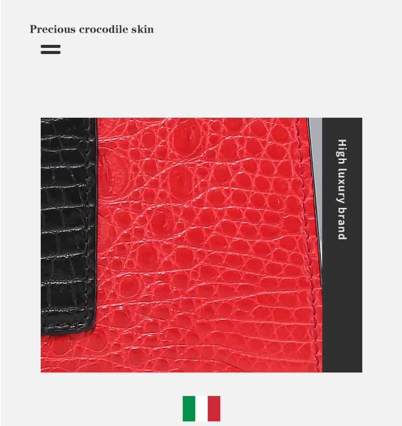 Women's crocodile-effect leather handbag, tote style, versatile G070 demo 011