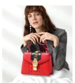 Sac à main cuir croco femme, style cabas, polyvalent G070 demo 02