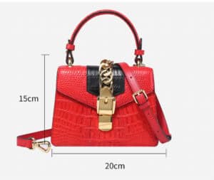 Sac à main cuir croco femme, style cabas, polyvalent G070 demo 03