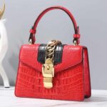 Sac à main cuir femme style crocodile polyvalent G070-2