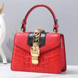 Sac à main cuir femme style crocodile polyvalent G070-2