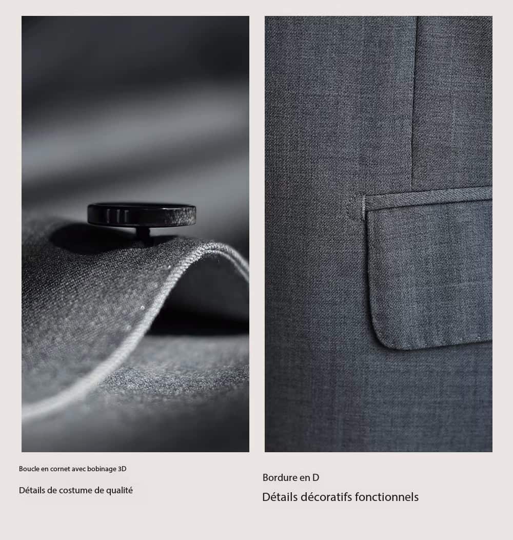 100% wool, high-end, semi-fused suit M2130 Demo 06