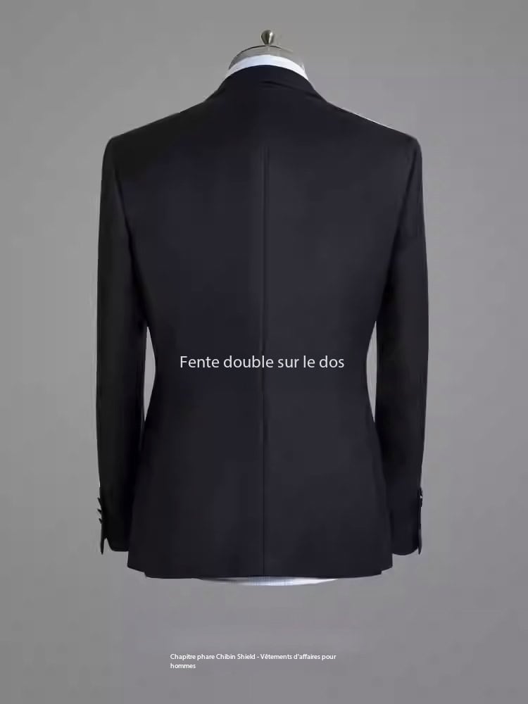 Costume homme laine, bleu marine décontracté XTA612-03