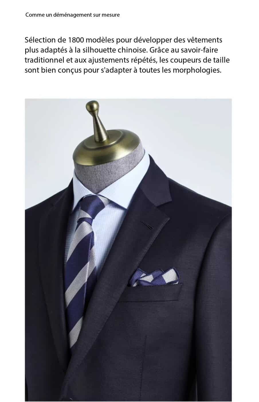 Men's Wool Suit, Casual Navy Blue XTA612 Demo 01