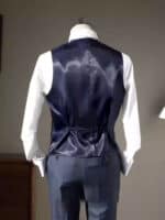 Costume trois pièces homme 100 % laine, bleu brumeux 20240228-01