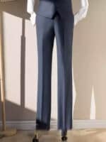 Costume trois pièces homme 100 % laine, bleu brumeux 20240228-04