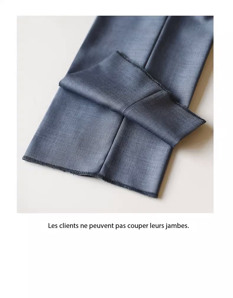 Costume trois pièces homme 100 % laine, bleu brumeux 20240228 Demo 012