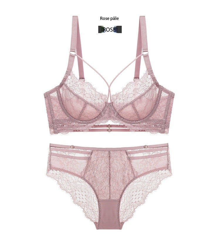 Women's lingerie set, ultra-thin sheer bra 20215 Demo 010