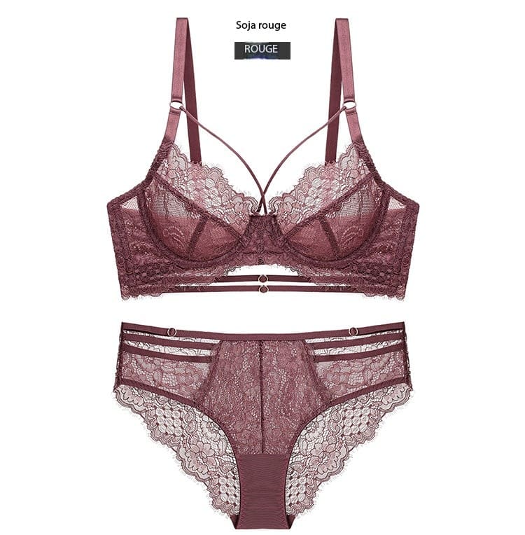 Women's lingerie set, ultra-thin sheer bra 20215 Demo 011