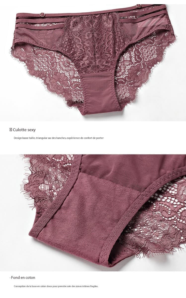 Women's lingerie set, ultra-thin sheer bra 20215 Demo 016