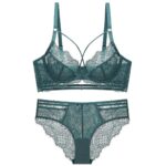 Ensemble sous-vêtements femmes, soutien-gorge transparent ultra-fin en dentelle 20215-5