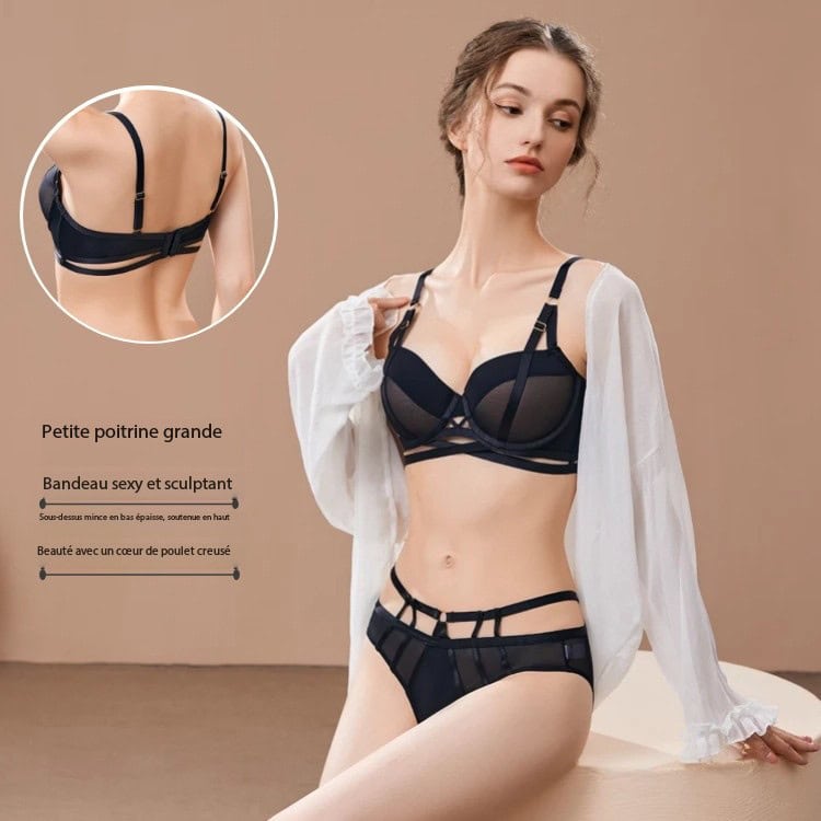 Ensemble soutien-gorge push-up, fin, à maintien latéral 9293-7