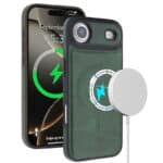 Chargeur sans fil pour iPhone, compatible avec la recharge rapide et à induction.