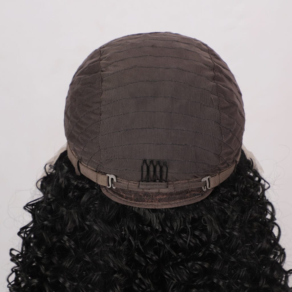 Bonnet de perruque en tissu stretch pour perruques courtes ou longues, noir ou brun, compatible avec toutes les tailles.