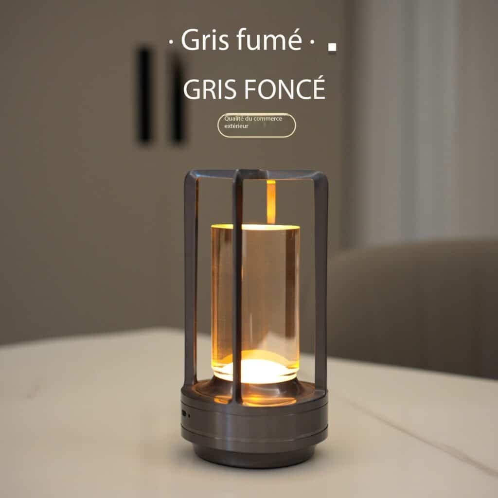 Lampe de table décorative tactile rechargeable 22786703950-05