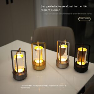 Lampe de table décorative tactile rechargeable 22786703950