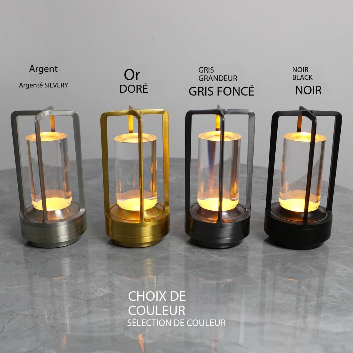 Lampe de table décorative tactile rechargeable 22786703950 Demo 01