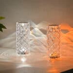 Lampe décorative LED rose cristal, rechargeable 20220307-02