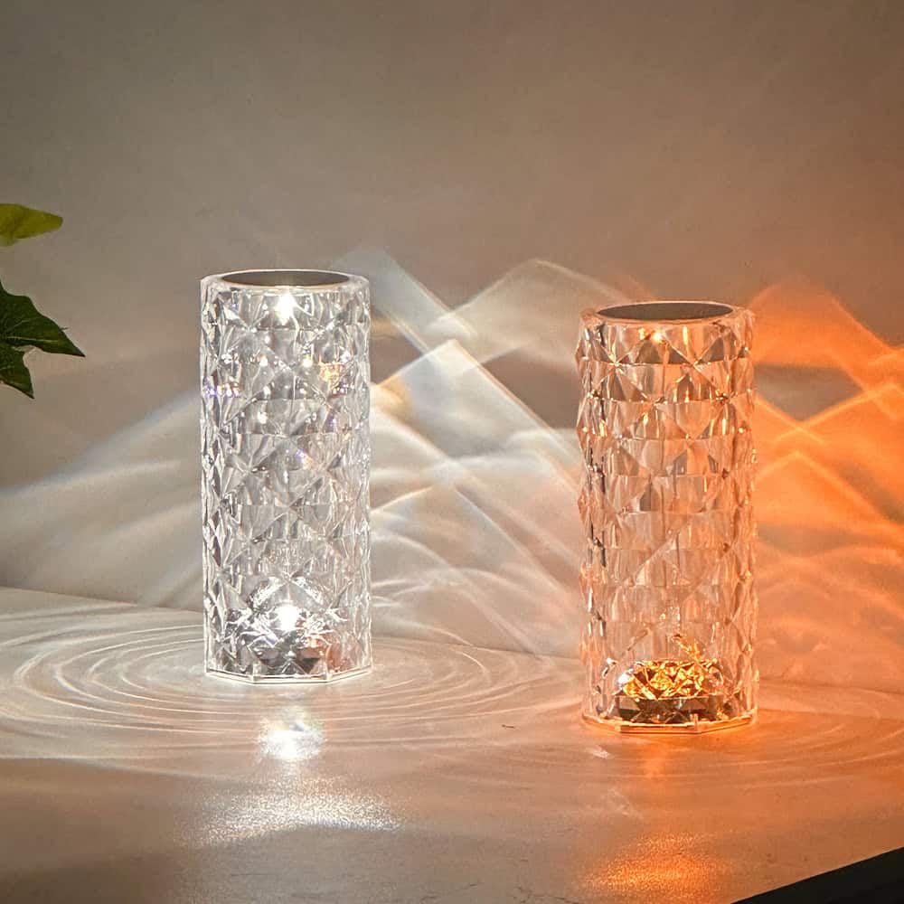 Lampe décorative LED rose cristal, rechargeable 20220307-02
