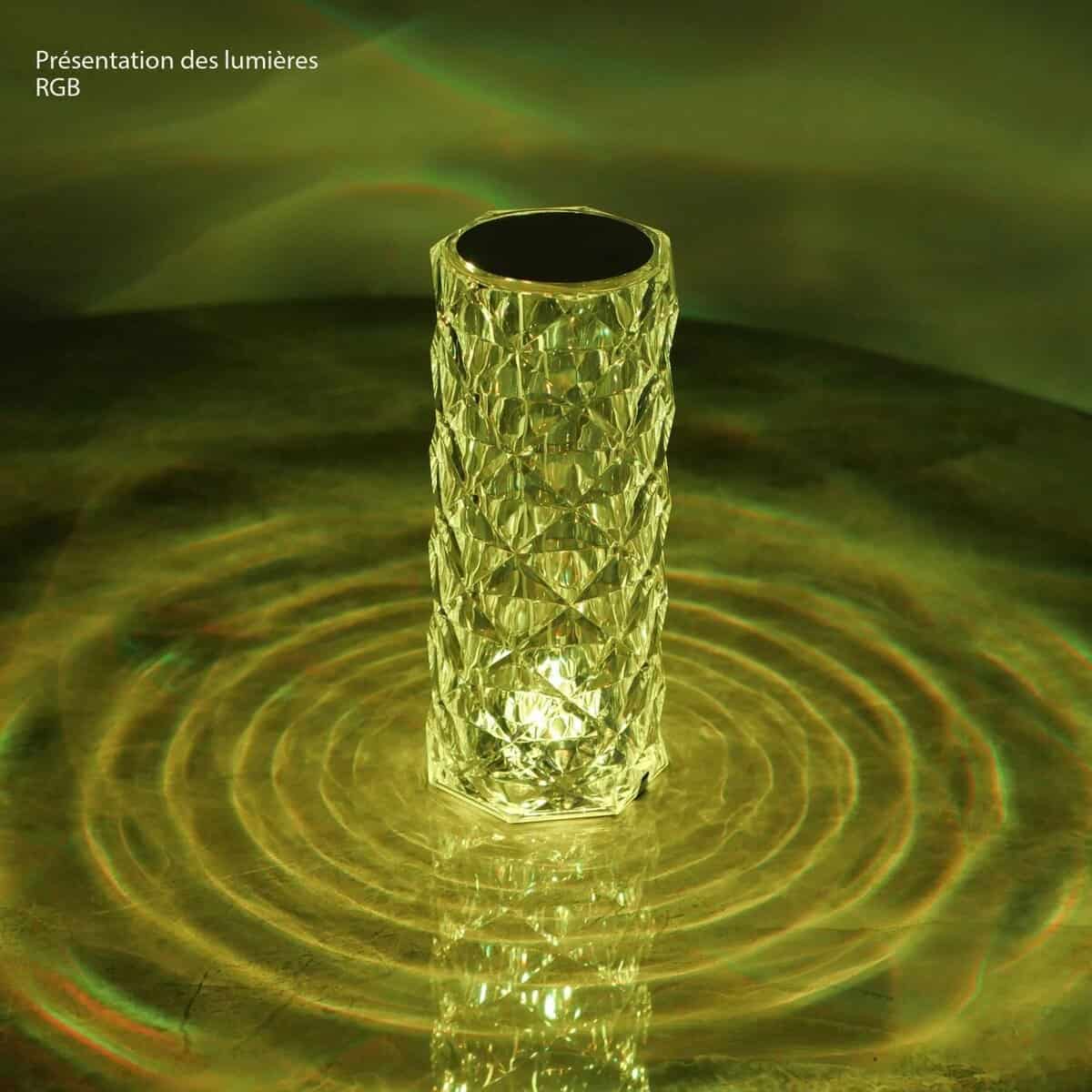 Lampe décorative LED rose cristal, rechargeable 20220307 Demo 05