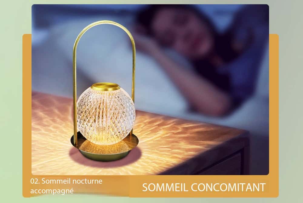 Lampe décorative de table portable en métal, design créatif Portatif n° 5 Demo 09