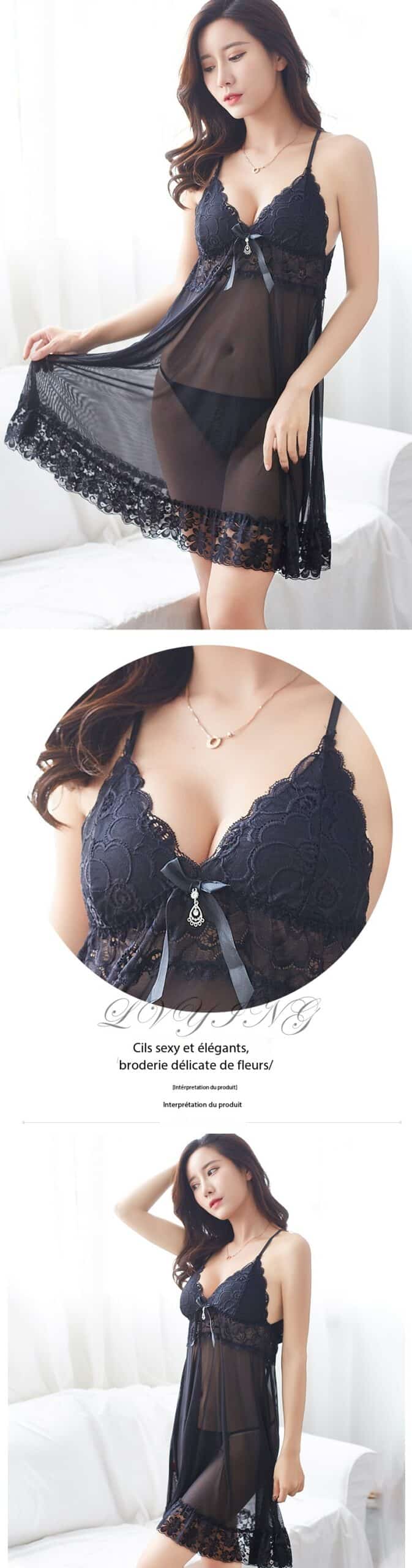 Sexy lace babydoll, plus-size babydoll 1283# demo 01