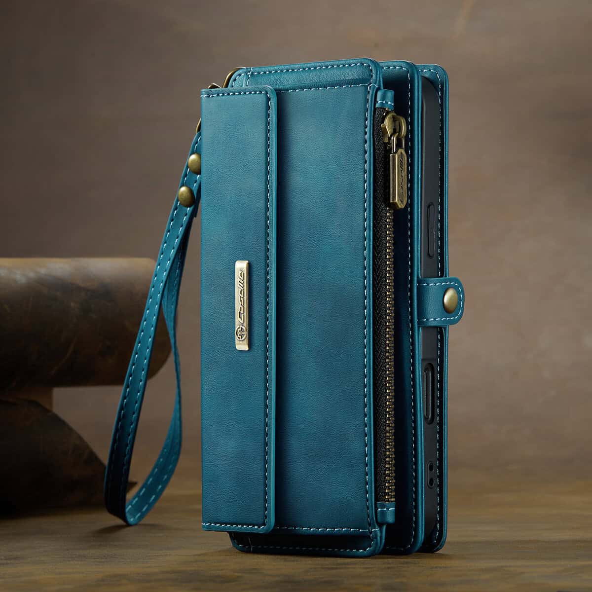 Phone-case-Iphone17-S25ultra-card-slot-multi-function-zipper-bag.-YUJ-003-demo-green
