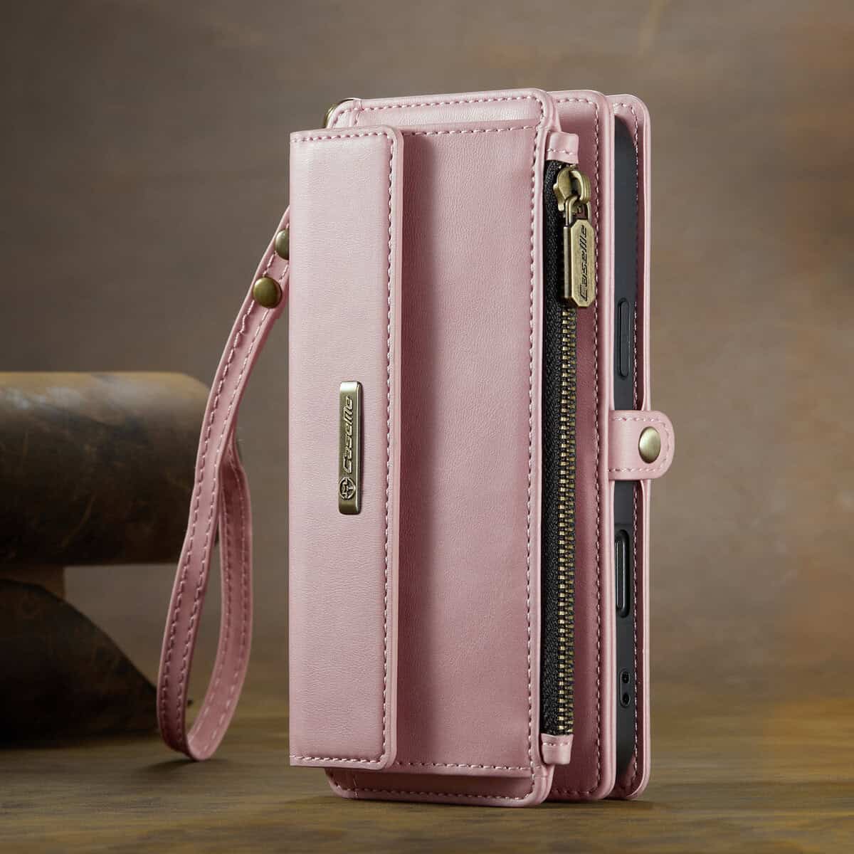 Phone-case-Iphone17-S25ultra-card-slot-multi-function-zipper-bag.-YUJ-003-demo-pink