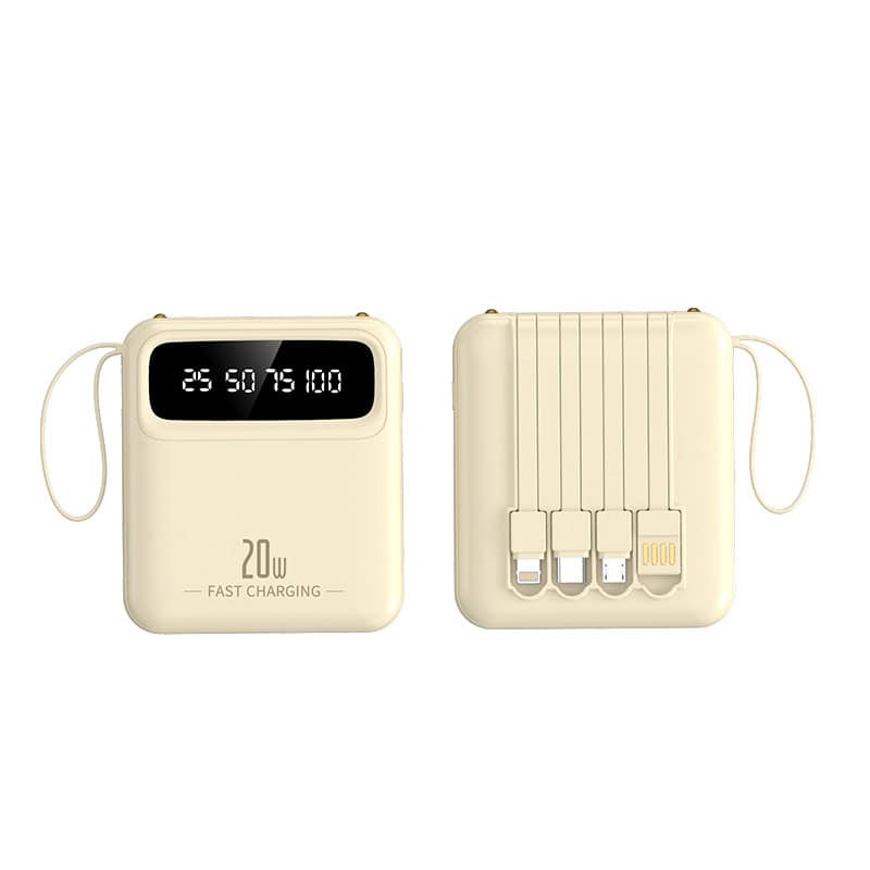 Coffret de charge multifonction pour appareils électroniques, design compact et pratique.