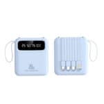 Chargeur portable multifonction avec écran digital et ports USB, idéal pour le voyage et la vie quotidienne.