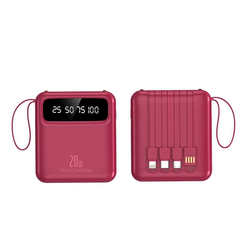 Chargeur portable portable avec affichage numérique, Power Bank 200W, rechargeable rapidement.