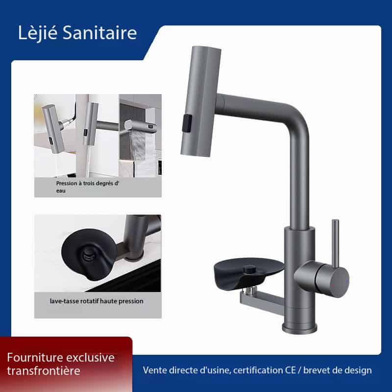 Robinet de cuisine Raindry en acier inoxydable 304 S3149-5-5