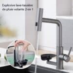 Robinet de cuisine Raindry en acier inoxydable 304 S3149-5-9