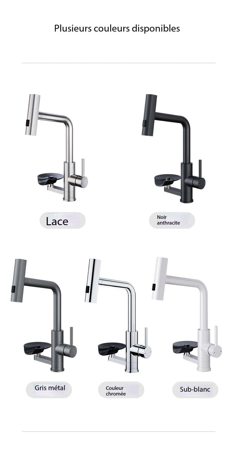 Robinet de cuisine Raindry en acier inoxydable 304 S3149-5 demo 010