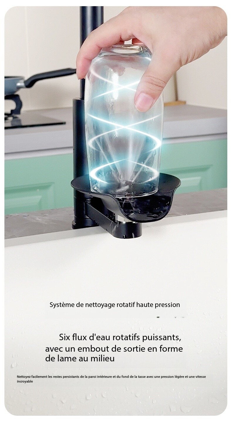 Robinet de cuisine Raindry en acier inoxydable 304 S3149-5 demo 03
