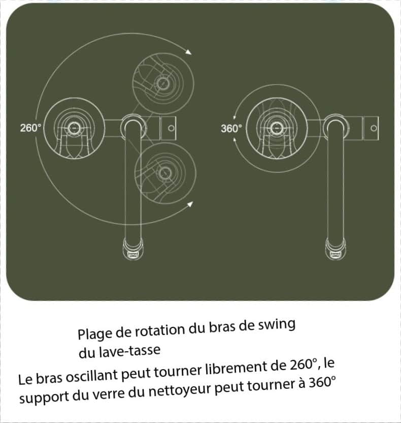 Robinet de cuisine, purificateur d'eau, lave-tasses S3049-J demo 06