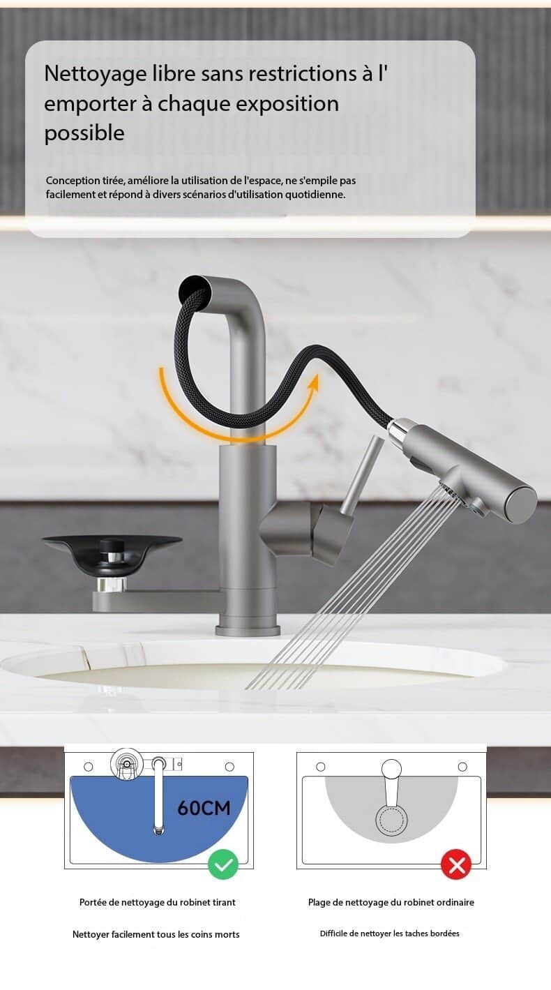 Robinet de cuisine, purificateur d'eau, lave-tasses S3049-J demo 09