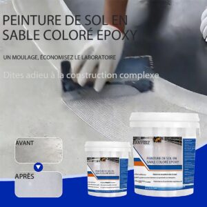 Revêtement sol en ciment époxy coloré autonivelant HYBL-HYCS