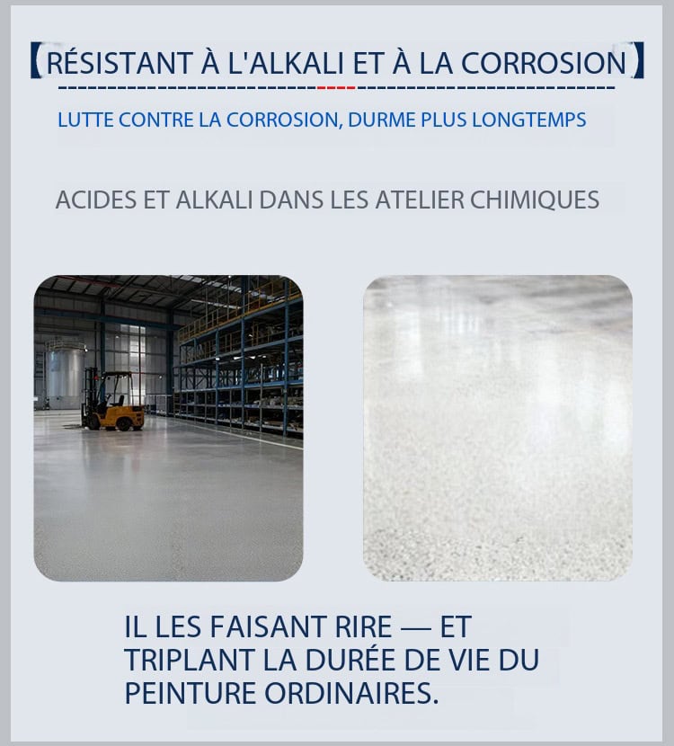 Revêtement sol en ciment époxy coloré autonivelant HYBL-HYCS Demo 04