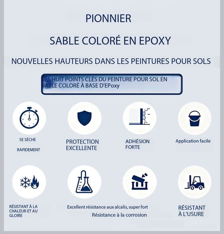 Revêtement sol en ciment époxy coloré autonivelant HYBL-HYCS Demo 07