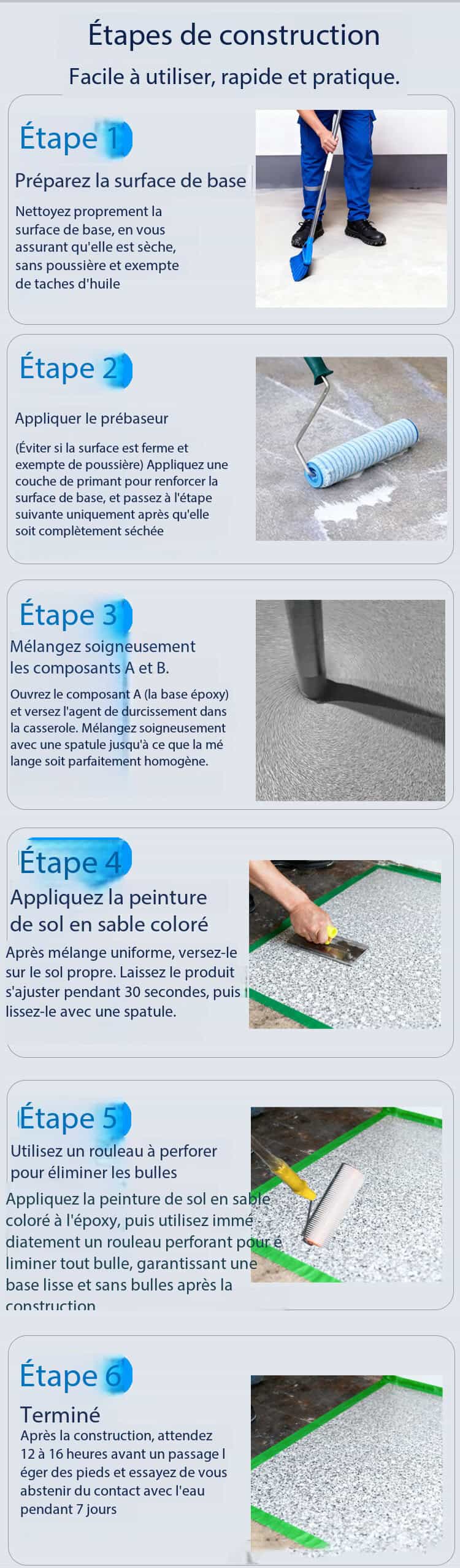 Revêtement sol en ciment époxy coloré autonivelant HYBL-HYCS Demo 08