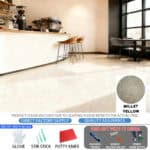 Revêtement sol en ciment époxy coloré autonivelant HYBL-HYCS_MILLET JAUNE